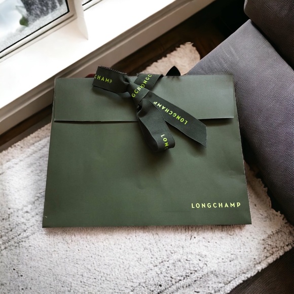 Longchamp file folder with logo bow tie closure - Picture 1 of 1